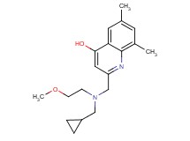 2-{[(cyclopropylmethyl)(2-methoxyethyl)amino]methyl}-6,8-dimethylquinolin-4-ol