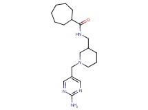N-({1-[(2-aminopyrimidin-5-yl)methyl]piperidin-3-yl}methyl)cycloheptanecarboxamide