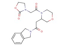 3-(2-{3-[2-(1,3-dihydro-2H-isoindol-2-yl)-2-oxoethyl]-4-morpholinyl}-2-oxoethyl)-1,3-oxazolidin-2-one