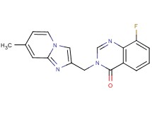 8-fluoro-3-[(7-methylimidazo[1,2-a]pyridin-2-yl)methyl]quinazolin-4(3H)-one