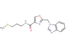 2-(1H-benzimidazol-1-ylmethyl)-N-[3-(methylthio)propyl]-1,3-oxazole-4-carboxamide