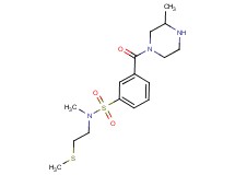 N-methyl-3-[(3-methylpiperazin-1-yl)carbonyl]-N-[2-(methylthio)ethyl]benzenesulfonamide