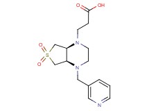 3-[(4aR*,7aS*)-6,6-dioxido-4-(pyridin-3-ylmethyl)hexahydrothieno[3,4-b]pyrazin-1(2H)-yl]propanoic acid