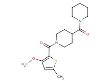 1-[(3-methoxy-5-methyl-2-thienyl)carbonyl]-4-(1-piperidinylcarbonyl)piperidine