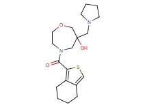 6-(pyrrolidin-1-ylmethyl)-4-(4,5,6,7-tetrahydro-2-benzothien-1-ylcarbonyl)-1,4-oxazepan-6-ol