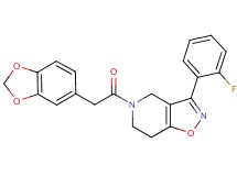 5-(1,3-benzodioxol-5-ylacetyl)-3-(2-fluorophenyl)-4,5,6,7-tetrahydroisoxazolo[4,5-c]pyridine