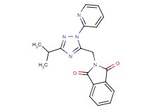 2-[(3-isopropyl-1-pyridin-2-yl-1H-1,2,4-triazol-5-yl)methyl]-1H-isoindole-1,3(2H)-dione