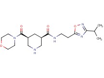 (3R*,5S*)-N-[2-(3-isopropyl-1,2,4-oxadiazol-5-yl)ethyl]-5-(morpholin-4-ylcarbonyl)piperidine-3-carboxamide