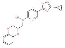 5-(3-cyclopropyl-1,2,4-oxadiazol-5-yl)-N-(2,3-dihydro-1,4-benzodioxin-2-ylmethyl)-N-methyl-2-pyridinamine