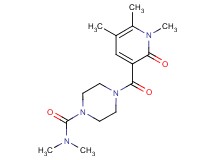 N,N-dimethyl-4-[(1,5,6-trimethyl-2-oxo-1,2-dihydropyridin-3-yl)carbonyl]piperazine-1-carboxamide