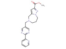 methyl 5-[(2-pyridin-2-ylpyrimidin-5-yl)methyl]-5,6,7,8-tetrahydro-4H-pyrazolo[1,5-a][1,4]diazepine-2-carboxylate