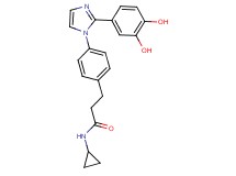 N-cyclopropyl-3-{4-[2-(3,4-dihydroxyphenyl)-1H-imidazol-1-yl]phenyl}propanamide