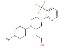 2-{1-(1-methyl-4-piperidinyl)-4-[3-(trifluoromethyl)-2-pyridinyl]-2-piperazinyl}ethanol