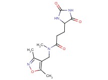 N-[(3,5-dimethyl-4-isoxazolyl)methyl]-3-(2,5-dioxo-4-imidazolidinyl)-N-methylpropanamide