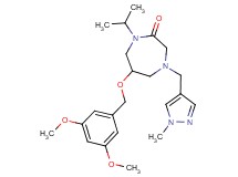 6-[(3,5-dimethoxybenzyl)oxy]-1-isopropyl-4-[(1-methyl-1H-pyrazol-4-yl)methyl]-1,4-diazepan-2-one