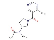 N-methyl-N-{1-[(4-methylpyrimidin-5-yl)carbonyl]pyrrolidin-3-yl}acetamide