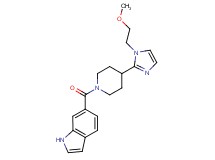 6-({4-[1-(2-methoxyethyl)-1H-imidazol-2-yl]piperidin-1-yl}carbonyl)-1H-indole