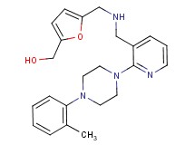 (5-{[({2-[4-(2-methylphenyl)-1-piperazinyl]-3-pyridinyl}methyl)amino]methyl}-2-furyl)methanol