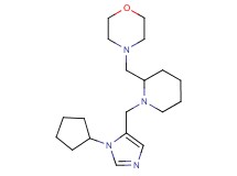 4-({1-[(1-cyclopentyl-1H-imidazol-5-yl)methyl]-2-piperidinyl}methyl)morpholine