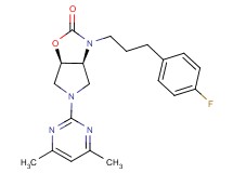 (3aS*,6aR*)-5-(4,6-dimethyl-2-pyrimidinyl)-3-[3-(4-fluorophenyl)propyl]hexahydro-2H-pyrrolo[3,4-d][1,3]oxazol-2-one