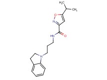 N-[3-(2,3-dihydro-1H-indol-1-yl)propyl]-5-isopropyl-3-isoxazolecarboxamide