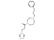 1-(3-phenylpropyl)-4-[3-(4H-1,2,4-triazol-4-yl)propanoyl]-1,4-diazepane