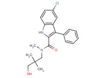 5-chloro-N-(3-hydroxy-2,2-dimethylpropyl)-N-methyl-3-phenyl-1H-indole-2-carboxamide
