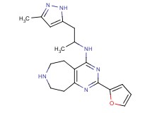 2-(2-furyl)-N-[1-methyl-2-(3-methyl-1H-pyrazol-5-yl)ethyl]-6,7,8,9-tetrahydro-5H-pyrimido[4,5-d]azepin-4-amine dihydrochloride