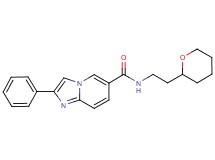2-phenyl-N-[2-(tetrahydro-2H-pyran-2-yl)ethyl]imidazo[1,2-a]pyridine-6-carboxamide