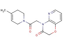 4-[2-(4-methyl-3,6-dihydropyridin-1(2H)-yl)-2-oxoethyl]-2H-pyrido[3,2-b][1,4]oxazin-3(4H)-one
