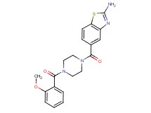 5-{[4-(2-methoxybenzoyl)-1-piperazinyl]carbonyl}-1,3-benzothiazol-2-amine trifluoroacetate