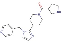 4-({2-[1-(3-pyrrolidinylcarbonyl)-4-piperidinyl]-1H-imidazol-1-yl}methyl)pyridine dihydrochloride