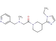2-[3-(1-ethyl-1H-imidazol-2-yl)-1-piperidinyl]-N-methyl-2-oxo-N-(3-pyridinylmethyl)ethanamine