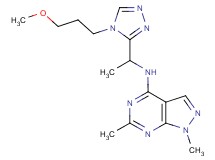 N-{1-[4-(3-methoxypropyl)-4H-1,2,4-triazol-3-yl]ethyl}-1,6-dimethyl-1H-pyrazolo[3,4-d]pyrimidin-4-amine