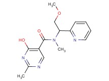 4-hydroxy-N-(2-methoxy-1-pyridin-2-ylethyl)-N,2-dimethylpyrimidine-5-carboxamide