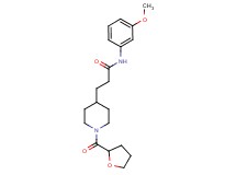 N-(3-methoxyphenyl)-3-[1-(tetrahydro-2-furanylcarbonyl)-4-piperidinyl]propanamide