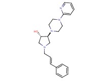 (3S*,4S*)-1-[(2E)-3-phenyl-2-propen-1-yl]-4-[4-(2-pyridinyl)-1-piperazinyl]-3-pyrrolidinol