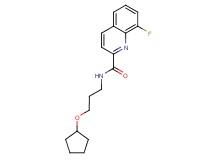 N-[3-(cyclopentyloxy)propyl]-8-fluoroquinoline-2-carboxamide