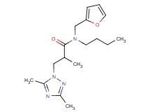N-butyl-3-(3,5-dimethyl-1H-1,2,4-triazol-1-yl)-N-(2-furylmethyl)-2-methylpropanamide