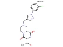 (3R,9aR)-8-{[1-(3-chlorophenyl)-1H-pyrazol-4-yl]methyl}-3-[(1S)-1-hydroxyethyl]tetrahydro-2H-pyrazino[1,2-a]pyrazine-1,4(3H,6H)-dione