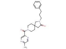 8-[(5-methylpyrazin-2-yl)carbonyl]-2-(3-phenylpropyl)-2,8-diazaspiro[4.5]decan-3-one