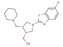 [(3R*,4R*)-1-(6-chloro-1,3-benzothiazol-2-yl)-4-(piperidin-1-ylmethyl)pyrrolidin-3-yl]methanol