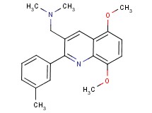 1-[5,8-dimethoxy-2-(3-methylphenyl)-3-quinolinyl]-N,N-dimethylmethanamine