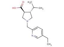 (3S*,4S*)-1-[(5-ethyl-2-pyridinyl)methyl]-4-isopropyl-3-pyrrolidinecarboxylic acid