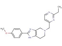 5-[(2-ethylpyrimidin-4-yl)methyl]-2-(4-methoxyphenyl)-4,5,6,7-tetrahydro-1H-imidazo[4,5-c]pyridine