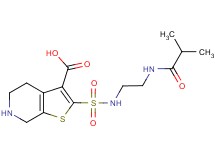 2-({[2-(isobutyrylamino)ethyl]amino}sulfonyl)-4,5,6,7-tetrahydrothieno[2,3-c]pyridine-3-carboxylic acid