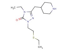 4-ethyl-2-[2-(ethylthio)ethyl]-5-(piperidin-4-ylmethyl)-2,4-dihydro-3H-1,2,4-triazol-3-one