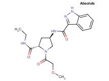 N-[(3R,5S)-5-[(ethylamino)carbonyl]-1-(methoxyacetyl)pyrrolidin-3-yl]-1H-indazole-3-carboxamide
