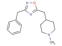 4-[(3-benzyl-1,2,4-oxadiazol-5-yl)methyl]-1-methylpiperidine trifluoroacetate