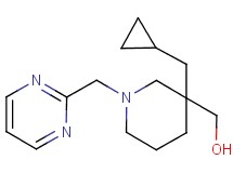 [3-(cyclopropylmethyl)-1-(2-pyrimidinylmethyl)-3-piperidinyl]methanol